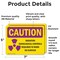 Signmission Radiation & Laser Sign, 5 in H x 7 in W, Vinyl Decal, Rectangle OS-2PACK-CR-D-57-L-10201 - alternate 3